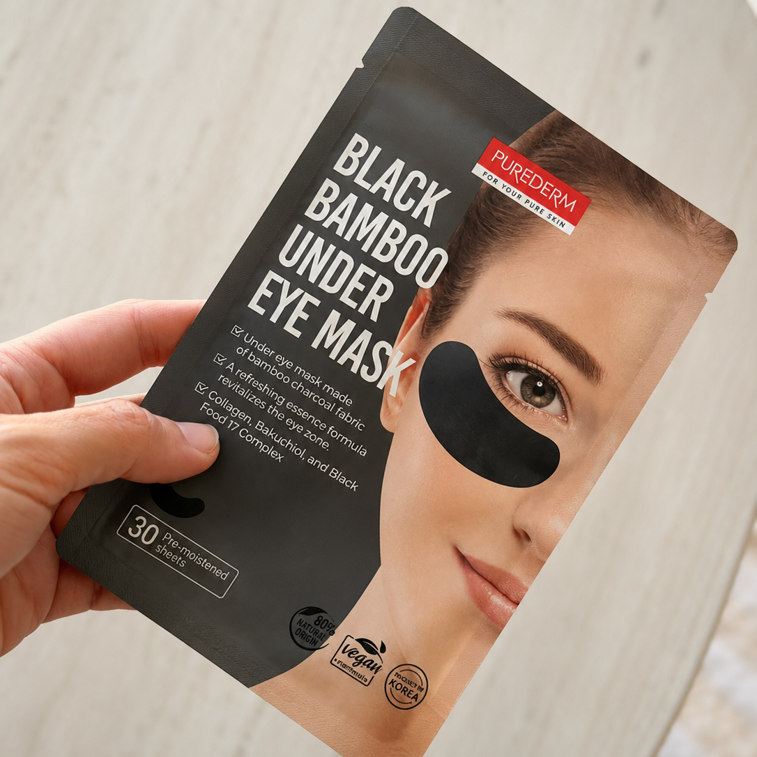 Black Bamboo Under Eye Mask | Parches Hidratantes