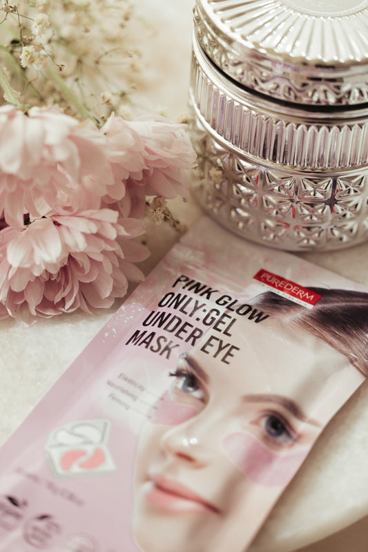 Pink glow only:gel under eye mask – Contorno de ojos Pink glow