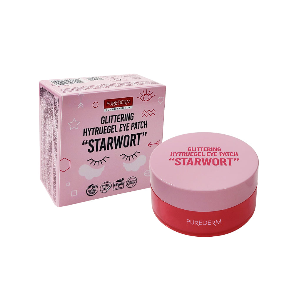 Starwort Glittering Hydrogel Eye Patch – Parches de hidrogel con glitter