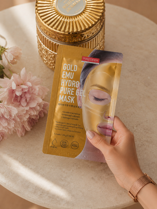 Gold Hydrogel Mask – Mascarilla Hydrogel Anti-Edad e Iluminadora
