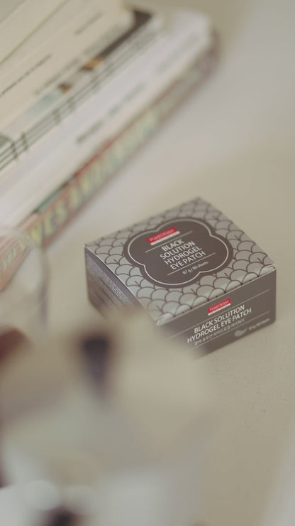 Black solution hydrogel eye patches – Parches hydrogel ojeras de cansancio