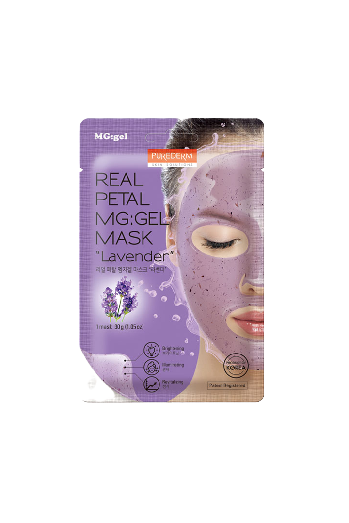 Real Petal MG:gel Mask “Lavender” – Máscara de GEL con pétalos reales de lavanda