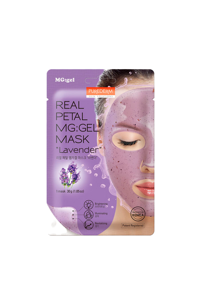 Real Petal MG:gel Mask “Lavender” – Máscara de GEL con pétalos reales de lavanda